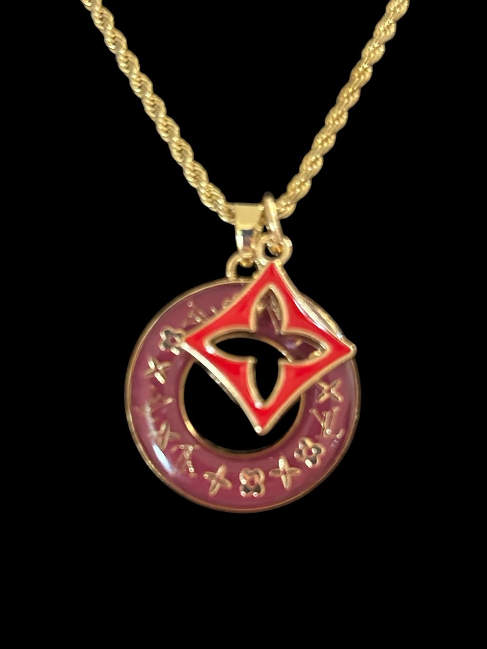 Authentic Louis Vuitton Star Blossom Necklace